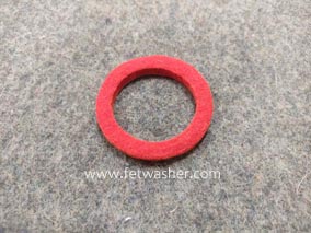 red felt washer