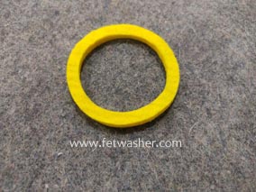 yellow felt washer